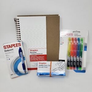 Bundle Office‎ Home Classroom Teacher Desk Staples Supplies Pens Highlighters